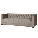 Sofa Grand II (3-Sitzer) Samt - Stoff Tond: Hellgrau