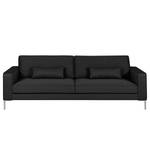 Sofa Piccadilly I (3-Sitzer) Flachgewebe - Anthrazit