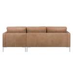 Ecksofa Portobello IV Echtleder - Echtleder Custo: Hellbraun - Breite: 207 cm - Longchair davorstehend rechts