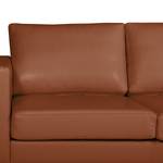 Ecksofa Portobello IV Echtleder - Echtleder Lasde: Cognac - Breite: 207 cm - Longchair davorstehend rechts