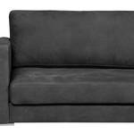 Ecksofa Portobello IV Echtleder - Echtleder Custo: Schwarz - Breite: 293 cm - Longchair davorstehend rechts