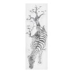 Bild Serengeti Silber - Kunststoff - Holz teilmassiv - 50 x 150 x 3.8 cm