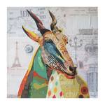 Bild Gazelle Multicolor - Papier - Holz teilmassiv - 72 x 72 x 3.5 cm