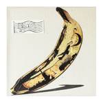 Tableau déco Banana Jaune - Papier - En partie en bois massif - 42 x 42 x 2.5 cm