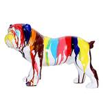 Dekofigur Bulldog Kunstharz - Multicolor