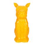 Sculptuur Terrier I Geel - Plastic - 17 x 39 x 28 cm