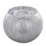 Vase Alpinia Glas, Metallfolie - Silber - 15 x 12 cm