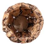 Coupe décorative Cetus Marron - En partie en bois massif - 35 x 40 x 35 cm