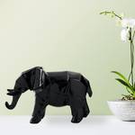 Sculptuur Elephant Kunsthars - Zwart