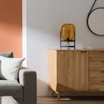 Lampe Vibo Fer / Verre - 1 ampoule - Orange