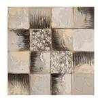 Leinwandbild Amherst Beige - Textil - Holzart/Dekor - 40 x 40 x 3 cm