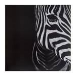 Deko-Panel Adora Zebra Schwarz - Holzwerkstoff - 50 x 50 x 1.9 cm