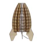 Tischleuchte Rocket Beige - Holzwerkstoff - 28 x 38 x 28 cm