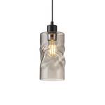 Hanglamp Basa I transparant glas/ijzer - 1 lichtbron