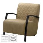 Fauteuil Richlands I Echt leer - Leer Kena: Taupe