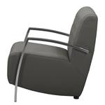 Fauteuil Richlands I Echt leer - Leer Maer: Grijs