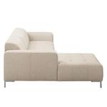 Ecksofa Graide II Strukturstoff - Warmes Beige - Longchair davorstehend links - Keine Funktion