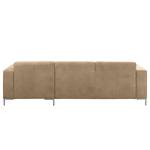 Ecksofa Graide III Antiklederlook - Beige - Longchair davorstehend rechts - Keine Funktion