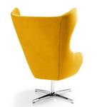 Fauteuil Crawley Microfibre - Jaune moutarde