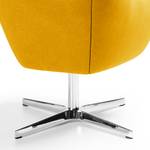 Fauteuil Crawley Microfibre - Jaune moutarde