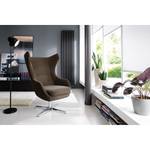 Fauteuil Crawley microvezel - Donkerbruin