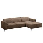 Ecksofa Graide III Antiklederlook - Espresso - Longchair davorstehend rechts - Keine Funktion