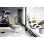 Fauteuil Crawley Microfibre - Gris clair