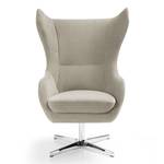 Fauteuil Crawley Microfibre - Gris clair