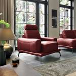 Fauteuil Sabara Cuir véritable - Rouge foncé