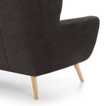 Fauteuil Glenhaven fluweel - Donkergrijs