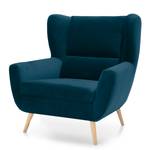 Sessel Glenhaven Samt - Marineblau