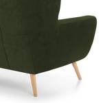 Fauteuil Glenhaven fluweel - Donkergroen