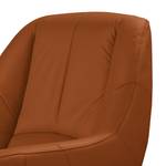 Fauteuil Spay echt leer - Cognackleurig