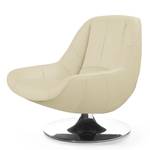 Fauteuil Spay Cuir véritable - Blanc