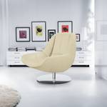 Fauteuil Spay Cuir véritable - Blanc