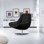 Fauteuil Spay echt leer - Zwart