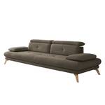 Sofa Boddington (3-Sitzer) Microfaser - Dunkelgrau