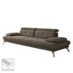 Sofa Boddington (3-Sitzer) Microfaser - Dunkelgrau