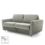 Schlafsofa Leopoldina Samt - Lichtgrau - Breite: 169 cm