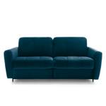 Schlafsofa Leopoldina Samt - Marineblau - Breite: 189 cm