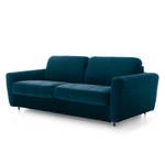 Schlafsofa Leopoldina Samt - Marineblau - Breite: 209 cm