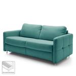 Schlafsofa Montenegro Strukturstoff - Petrol - Breite: 157 cm