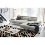 Ecksofa Boddington Microfaser - Grau - Longchair davorstehend rechts