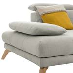 Ecksofa Boddington Microfaser - Grau - Longchair davorstehend rechts