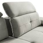 Ecksofa Boddington Microfaser - Grau - Longchair davorstehend rechts