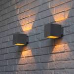 LED-Wandleuchte Block I Keramik - 1-flammig - Grau