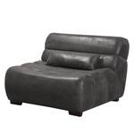 Fauteuil Weegena Aspect cuir vieilli - Noir