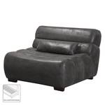 Fauteuil Weegena Aspect cuir vieilli - Noir