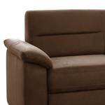 Ecksofa Penrose Antiklederlook - Braun - Longchair davorstehend rechts - Keine Funktion