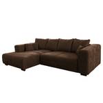 Ecksofa Modave Antiklederlook - Braun - Longchair davorstehend links